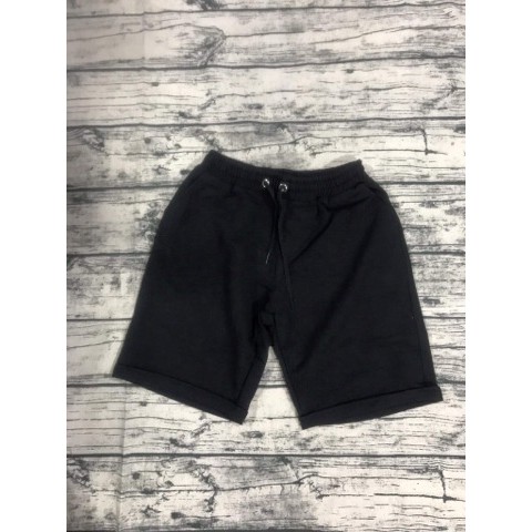 Quần Short thun trơn MÀU ĐEN nam nữ Quần ngăn vải cotton UNISEX - Kun Shop