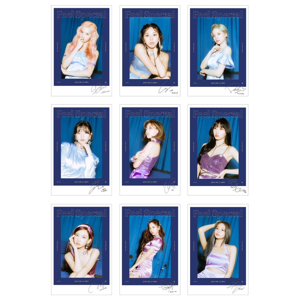 Lomo Card Ảnh TWICE - FEEL SPECIAL ( 36 ảnh có chữ ký)