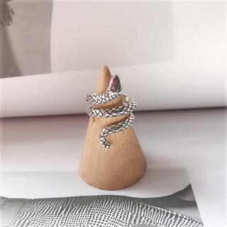 aaoottuuoo5.vn   Nhẫn hợp kim bạc hình con rắn phong cách punk cá tính thời trang dành cho cả nam và nữ