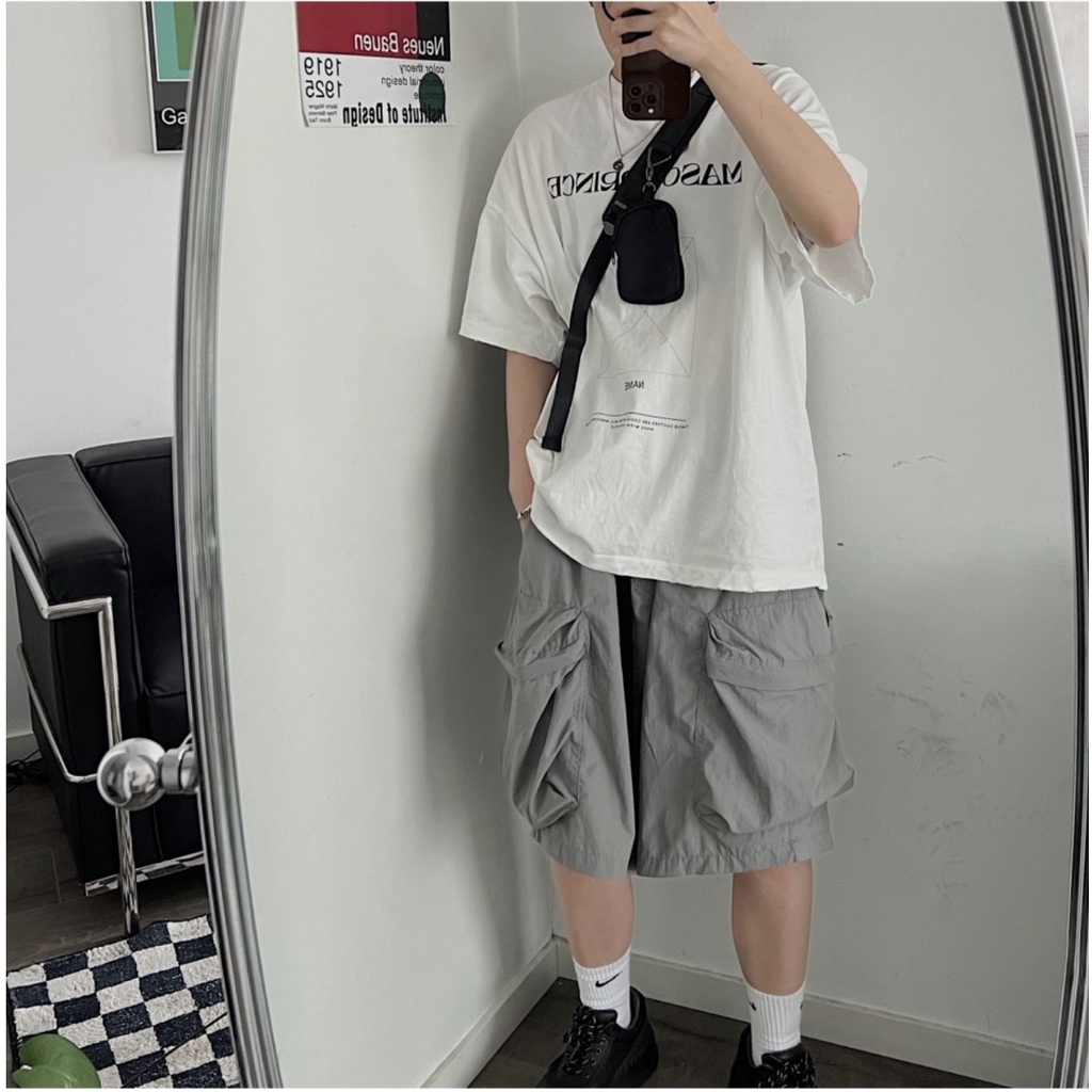 Túi đeo chéo nam giỏ bầu cong tròn to đựng vừa ipad trơn điệu 2 túi to nhỏ giỏ thời trang Hàn Quốc da xịn bóng Mina