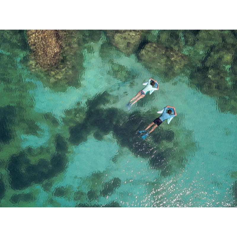 Áo lặn giữ nhiệt ngắn tay 100 bằng neoprene cho nam - ngọc lam Decathlon Subea