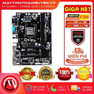 Mainboard Giga H81 (rev. 3.0) Socket 1150 [Full tụ vàng] (Qua sử dụng)