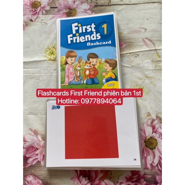 Flashcard  First Friends  1-2 phiên bản 1st kích thước A5 ép plastics bền đẹp