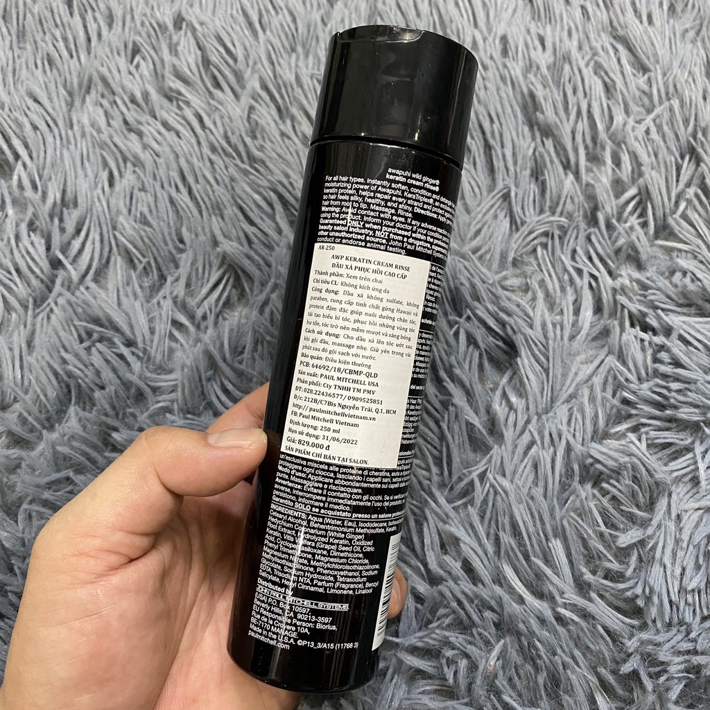 Dầu xả phục hồi KERATIN CREAM RINSE PAUL MITCHELL Awapuhi 250ml