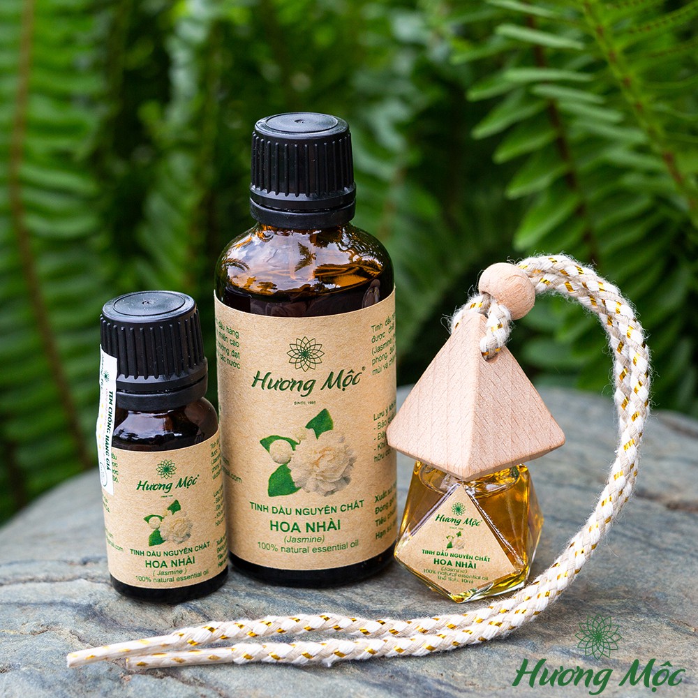 Tinh dầu thiên nhiên Hoa Nhài (Lài) Hương Mộc treo xe, treo phòng - Jasmine Essential Oil - Chất lượng cao