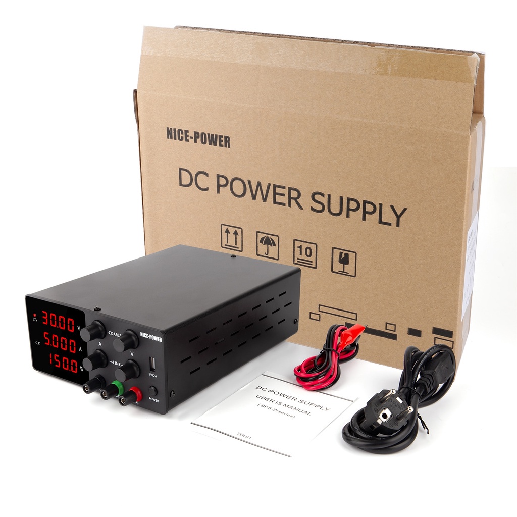 Nguồn cấp điện 30V 10A cho phòng thí nghiệm  máy cấp nguồn đa năng máy cấp nguồn máy cấp nguồn DC