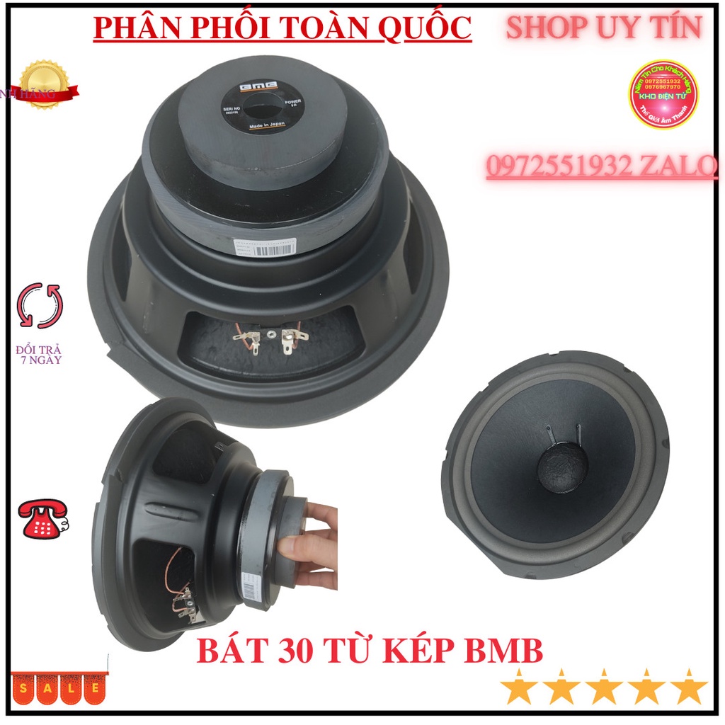 Loa bát 30 BM.B, loa bát 3 tấc nam châm kép côn 66 màng vải gân mút cao cấp lời hay -  giá 1 chiếc