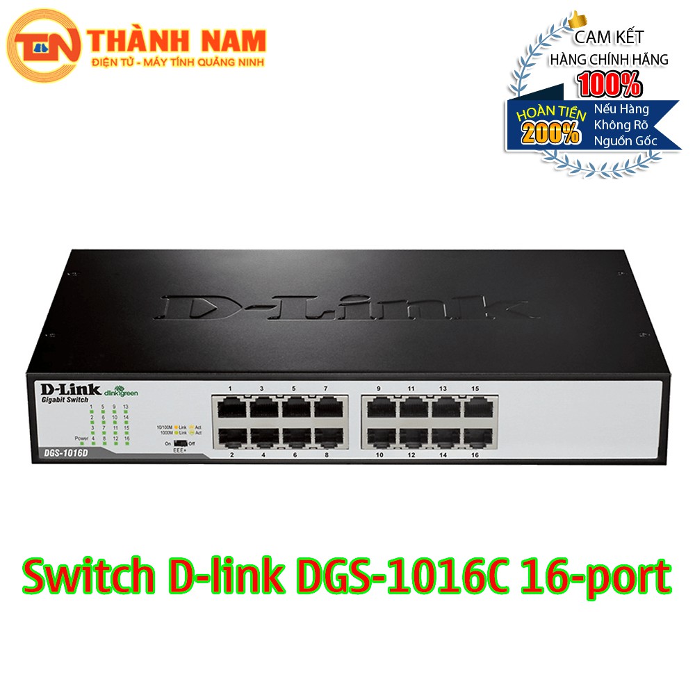 [FREESHIP 99K]_Switch D-link DGS-1016C 16-port 10/100/1000 Mbps