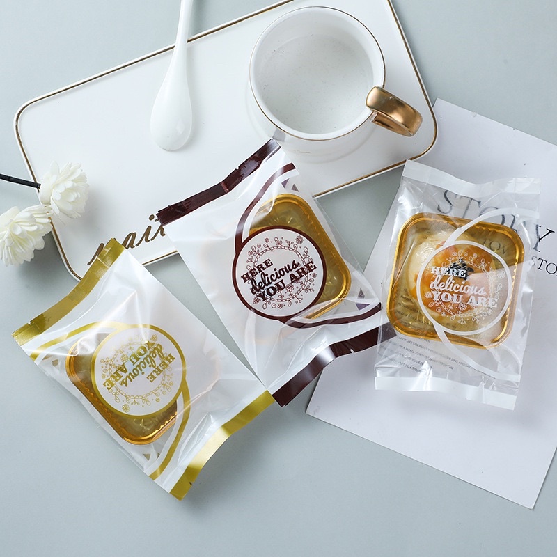 50-100 Túi đựng bánh trung thu hiện đại HERY loại 50g