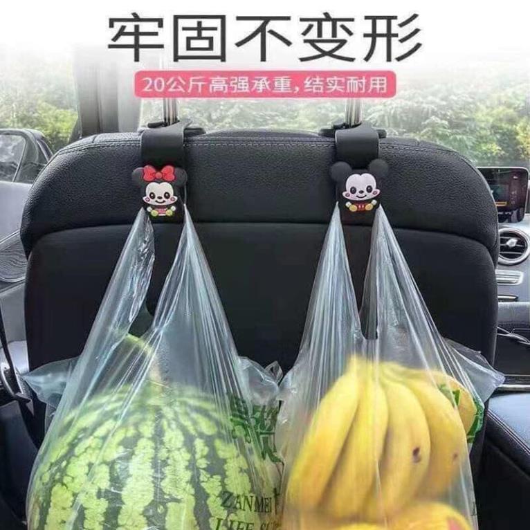 MÓC TREO ĐỒ SAU GHẾ Ô TÔ HÌNH HOẠT HÌNH DỄ THƯƠNG