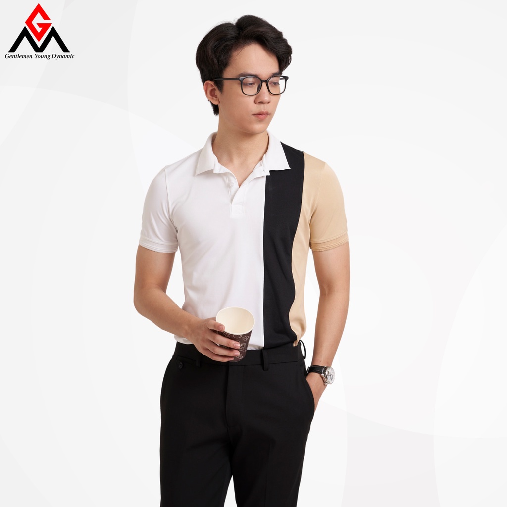 Áo polo nam phối màu trẻ trung, áo thun có cổ chất liệu cotton cá sấu xuất xịn, chuẩn form lịch lãm - GMAP002