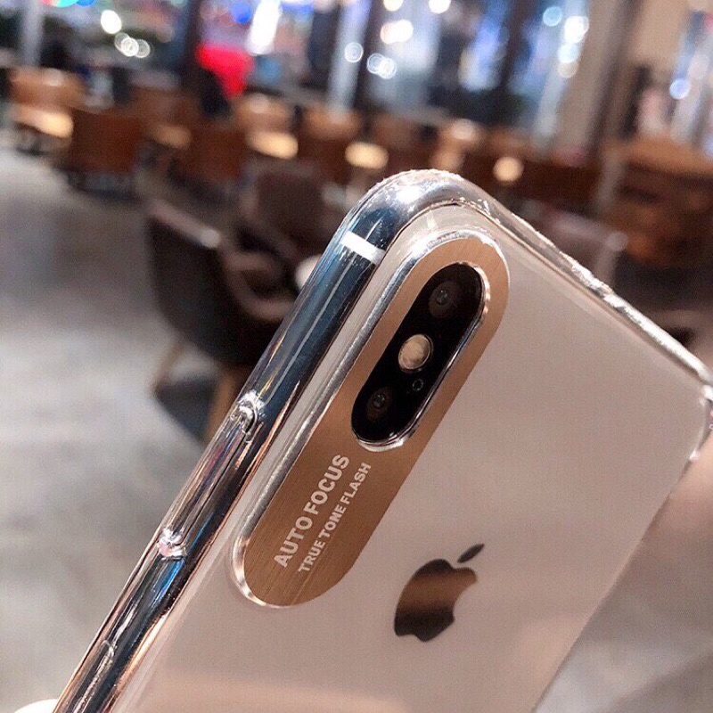 Ốp lưng điện thoại iphone X/ Xs, Xsmax Auto Focus trong suốt có khung bảo vệ camera