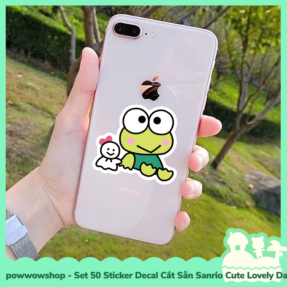 [Sẵn VN - Hỏa Tốc] Set 50 Sticker Mini Decal Dán Trang Trí Vật Dụng Mẫu Sanrio Family Cute Lovely Days