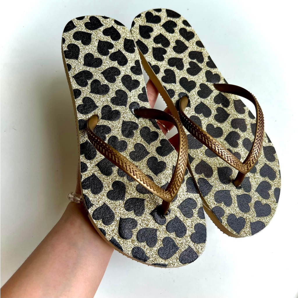 Dép kẹp xỏ ngón, dép tông nữ Havaianas 2 tầng gia công hàng handmade siêu bền đẹp b4