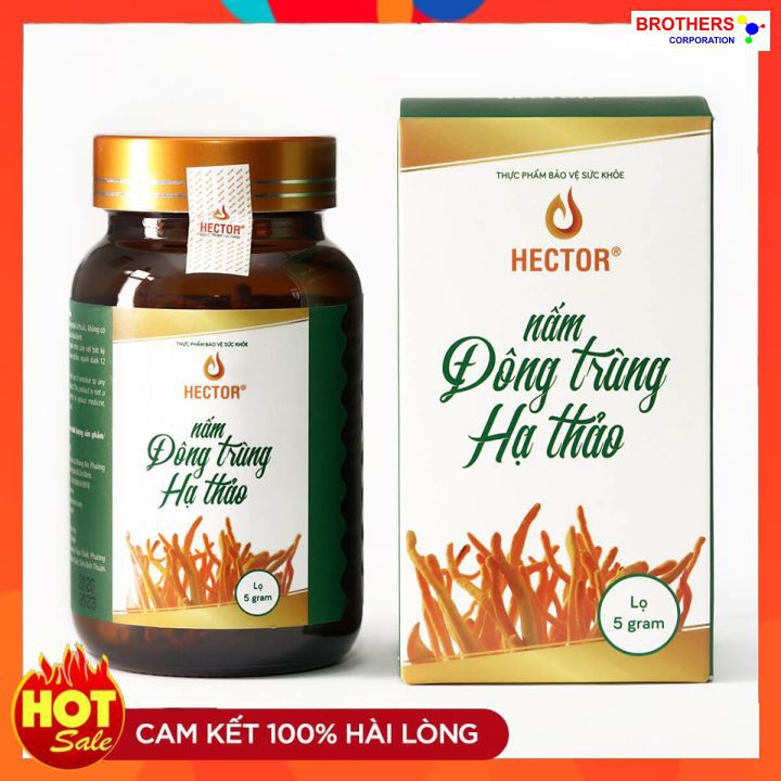 [Chính hãng] Đông trùng hạ thảo Hector sấy thăng hoa (Lọ 5 gram)