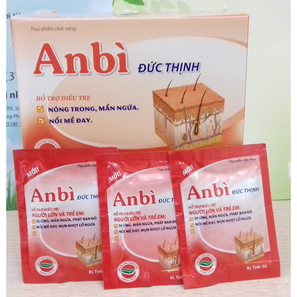 Viên AN BÌ ĐỨC THỊNH - dành cho người gặp các chứng mẩn ngứa, nổi mề đay