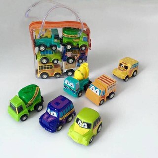 Túi 6 ô tô đồ chơi mini cho bé