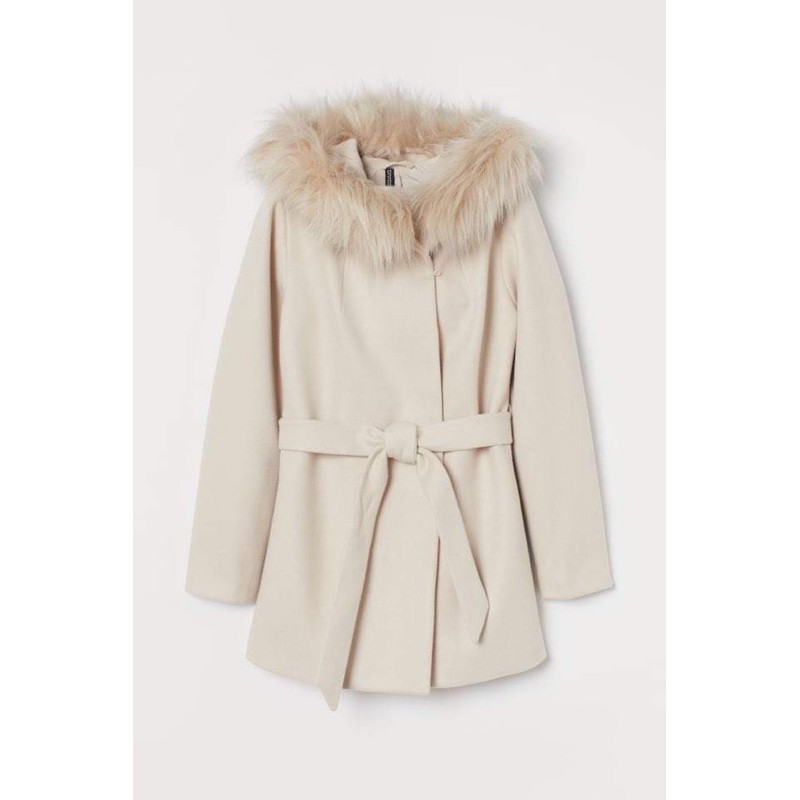 ❤️ Áo khoác dạ HM mũ lông có SẴN săn sale