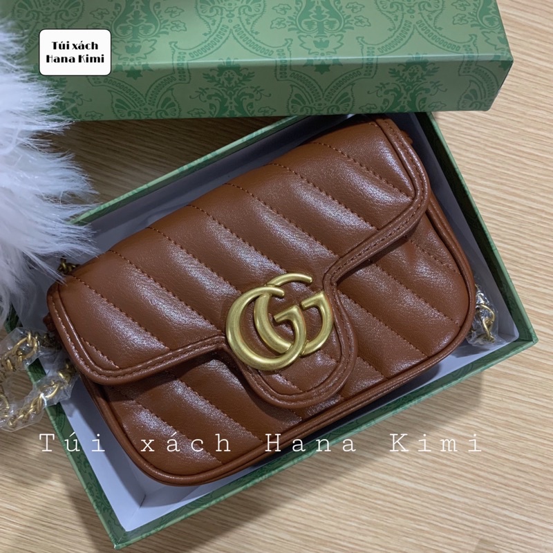 Túi đeo chéo nữ G Marmont matelassé size mini 18 Full hộp