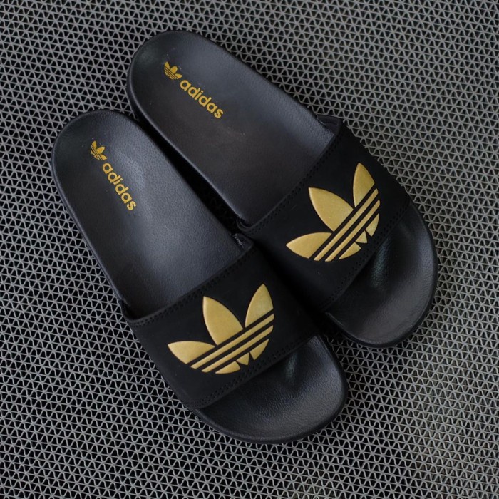 Giày sandal trượt thoải mái Adidas Adilette "Blok Gold" 40