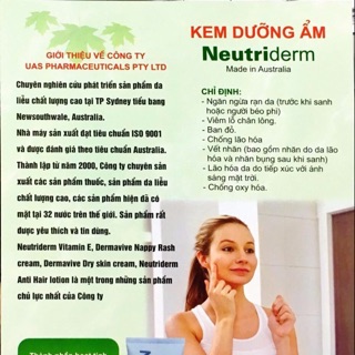 Kem dưỡng ẩm neutriderm trị rạn da