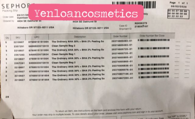 Serum The Ordinary AHA 30% + BHA 2% Peeling Solution 30ml