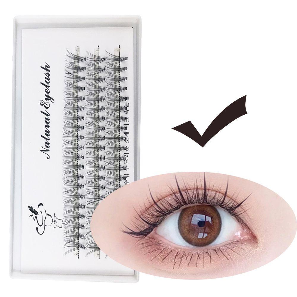 OCEANMAP Lông Mi Giả Dày Và Cong Tự Làm Dùng Trang Điểm Mắt To Sáng Bóng