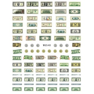 Sticker dán nail trang trí họa tiết dollar