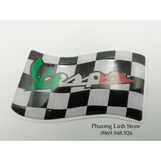 Decal dán xe tem Vespa tem xe Vespa đẹp hình lá cờ