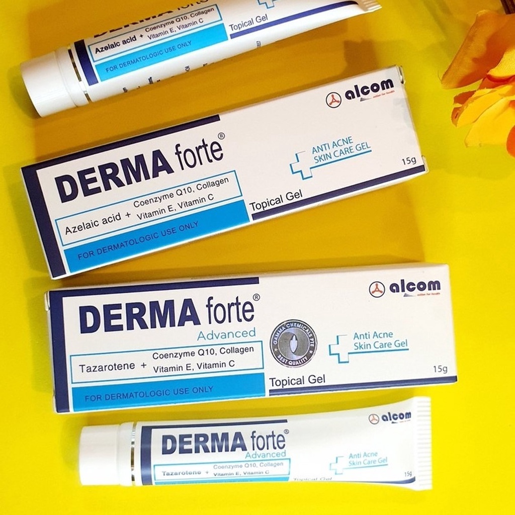 Derma Forte Gel kem giảm mụn trứng cá ngừa thâm mờ sẹo 15g
