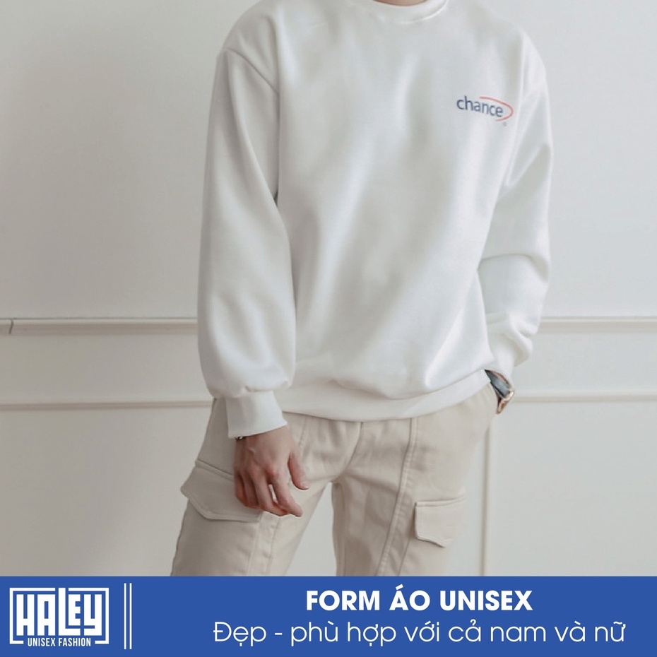 Áo sweater thu đông nam nữ HALEY HD40  unisex Hoodie không mũ phong cách Hà Quốc nỉ bông siêu đẹp