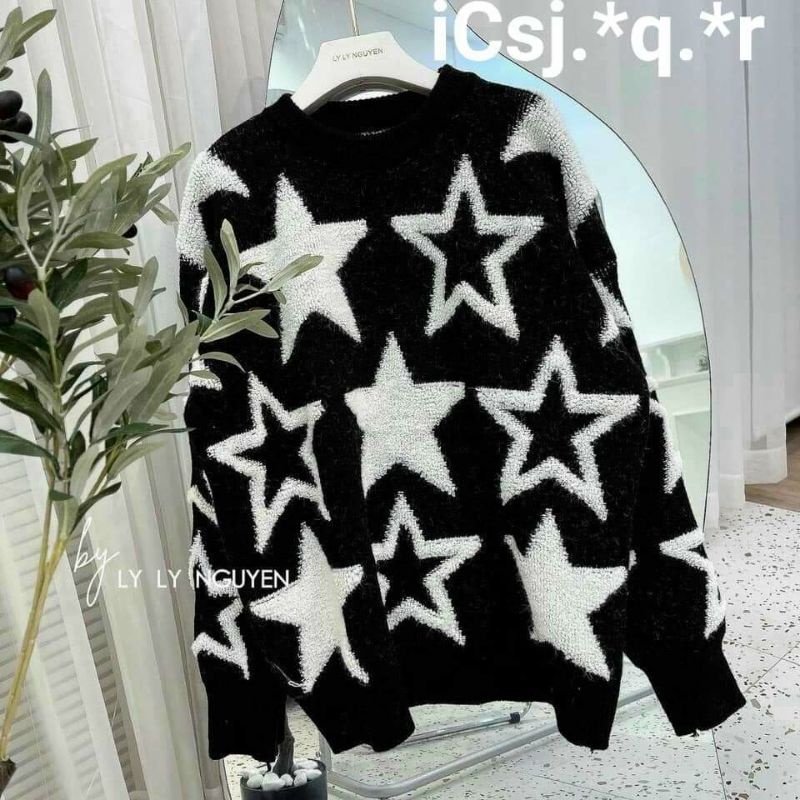 Hàng nhập QC💥Áo len ngôi sao QC tay dài siêu hot
