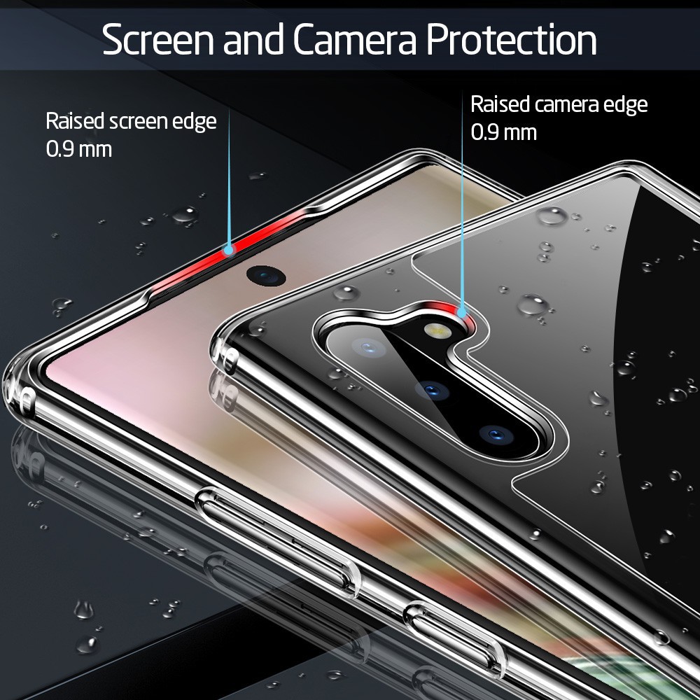 Ốp Điện Thoại ESR Lưng Kính Cường Lực Cứng Trong Suốt Bảo Vệ Cho Samsung Galaxy Note 10