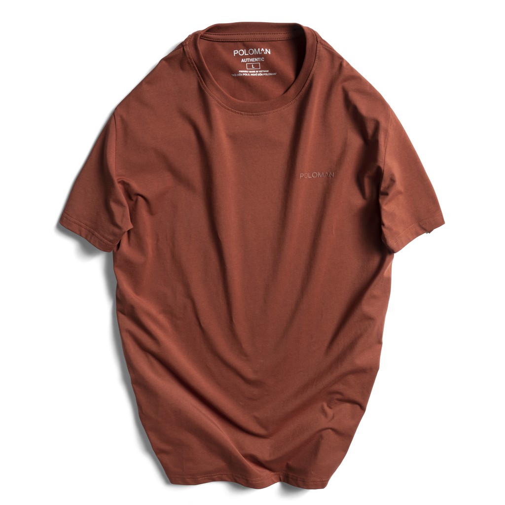Áo thun nam cổ tròn HAPPYHOW vải Cotton co giãn 4 chiều ,dày dặn, form regular fit thoải mái | BigBuy360 - bigbuy360.vn