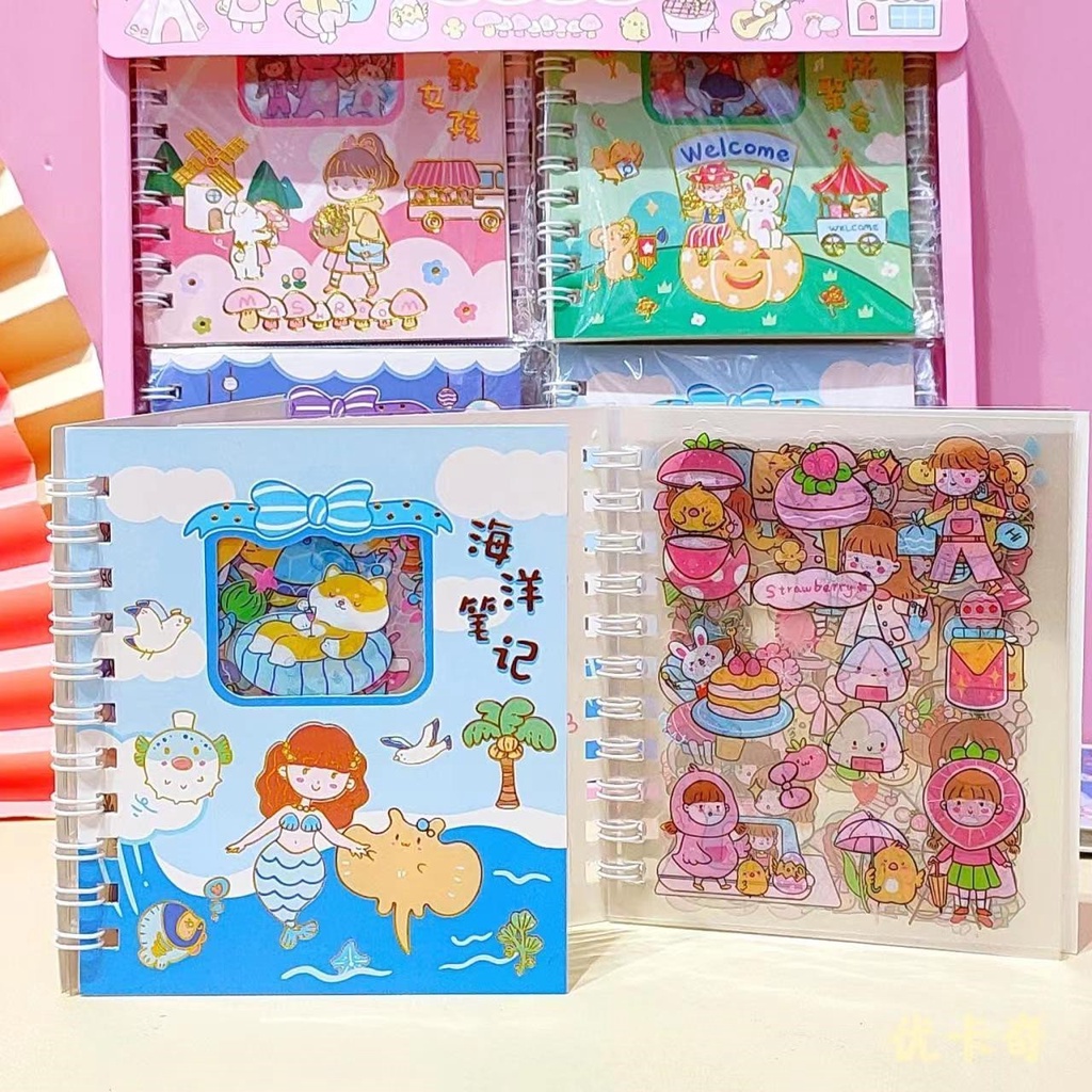 SỔ 10 TỜ STICKER DÁN TRONG CẮT SẴN