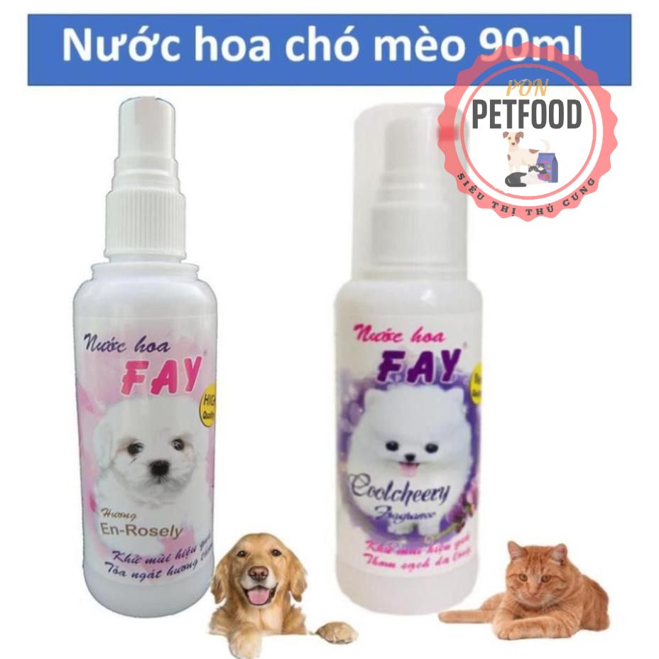 Nước hoa chó mèo 90ml (2 loại) Nước hoa Fay CoolCheery En-Rosely cho thú cưng