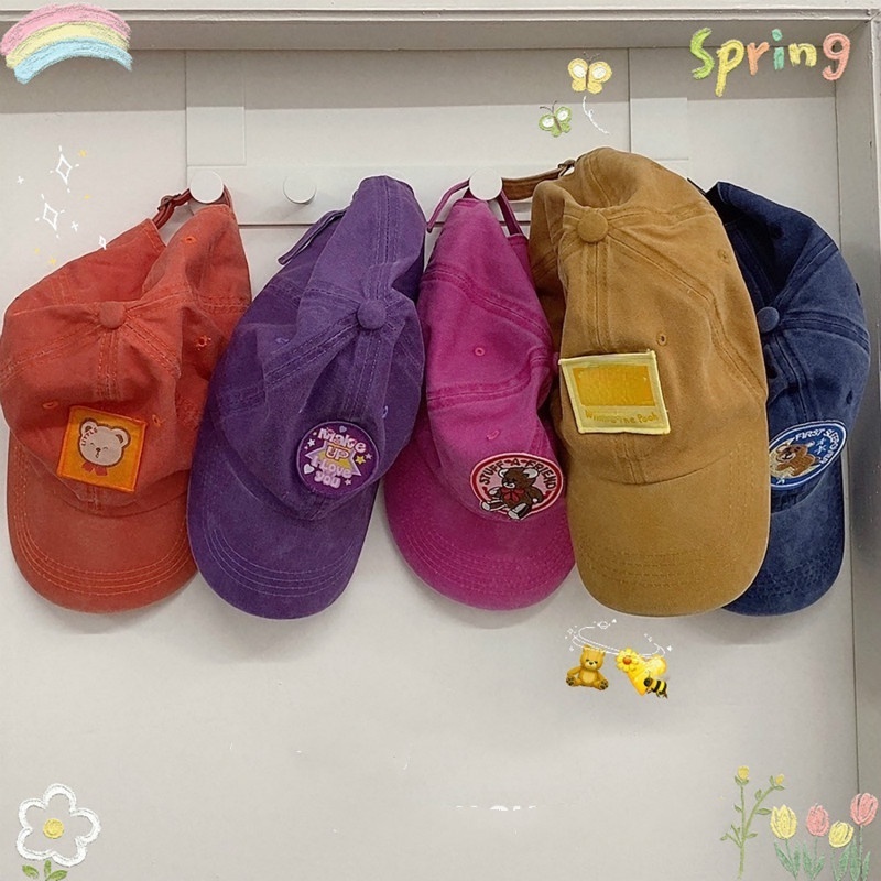 Mũ Lưỡi Trai Thêu Họa Tiết Hoạt Hình Phong Cách Hàn Quốc 19091