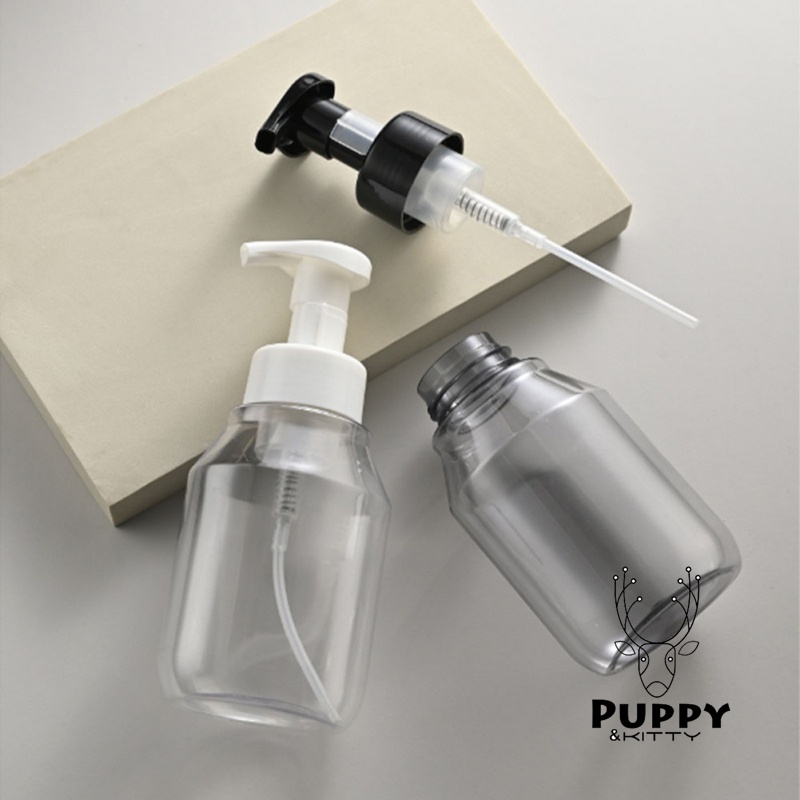 Bình Tạo Bọt Sữa Rửa Mặt Hình Oval Dạng Nhấn 350ML