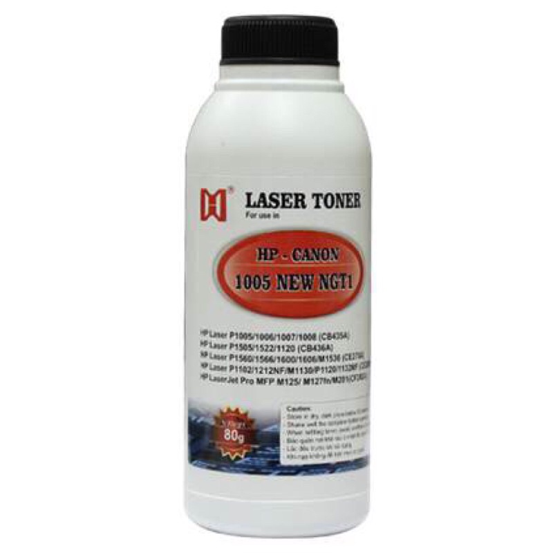 Mực đổ NGT1 chuyên dùng cho hộp mực CB435A/ CE278A/ CF283A/..... CF279A/ CF228A...........