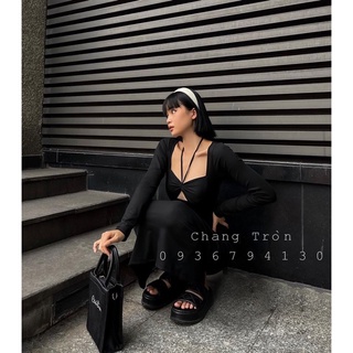[ CHANG TRÒN] ĐẦM BODY CỘT CỔ DÀI BIGSIZE