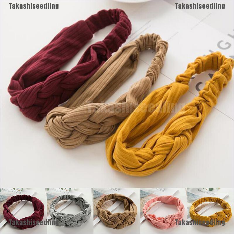 Băng Đô Màu Trơn Trang Trí Cho Bé Gái