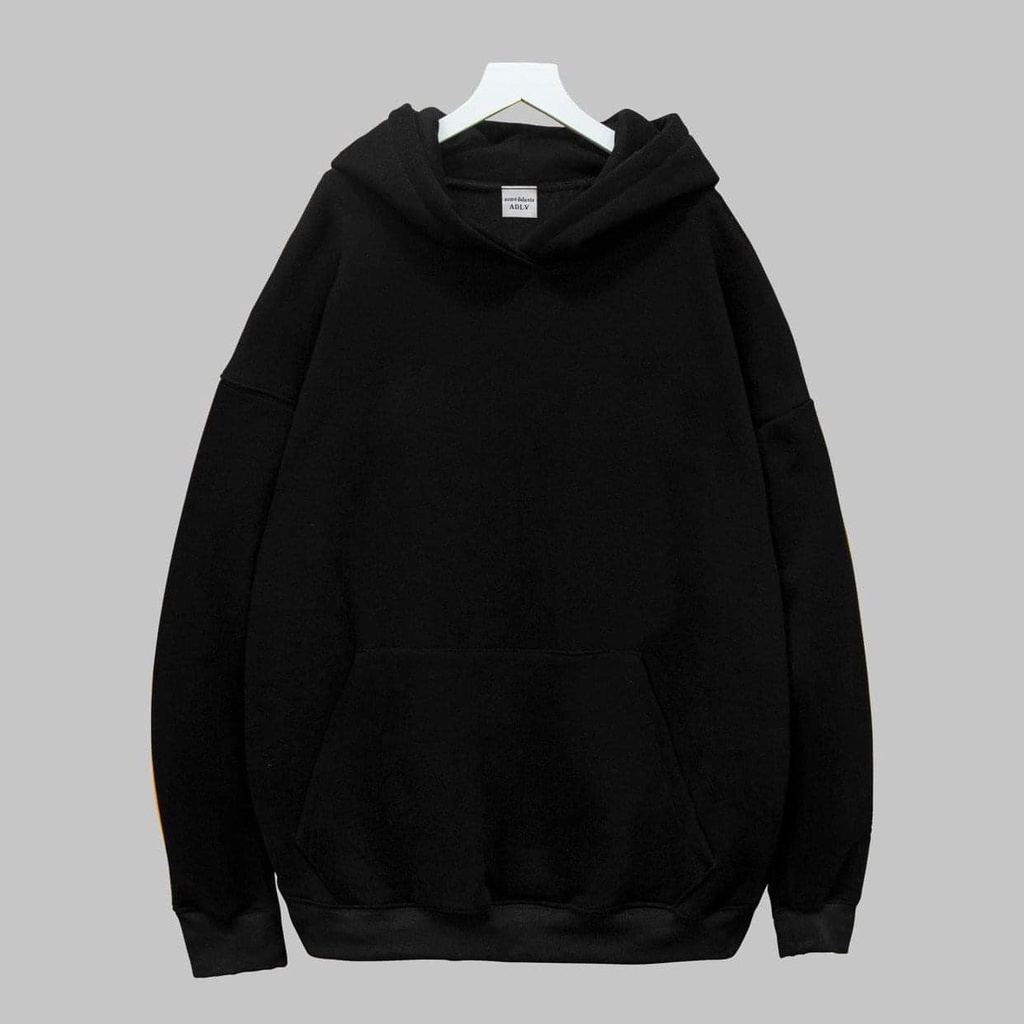 Áo hoodie trơn nỉ bông dài tay Unisex 5 màu hottrend, phong cách Hàn Quốc mùa thu đông RHD01