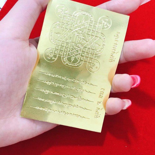 Lá Phép 5 Dòng Kinh Yantra Hah Taew Thái Lan Tài Lộc, Sức Khỏe, May Mắn, Hạnh Phúc - TÔ TÂM QUANG