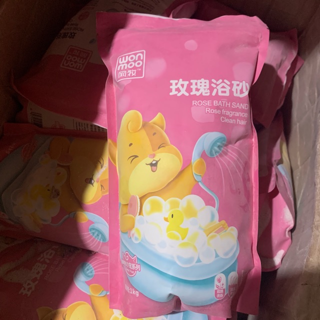 Hamster thú cưng - Cát tắm chuột cao cấp Won Moo 1000g hương Lux Rose sang trọng khử mùi làm sạch hamster thú cưng