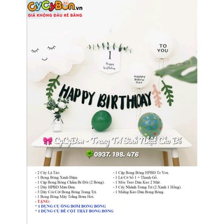 [𝐓𝐚̣̆𝐧𝐠 𝐊𝐞̀𝐦 𝐏𝐡𝐮̣ 𝐊𝐢𝐞̣̂𝐧] SET Trang Trí Sinh Nhật Thôi Nôi 1 Tuổi Cho Bé Handmade Phong Cách Hàn Quốc Đơn Giản- Hình Mây