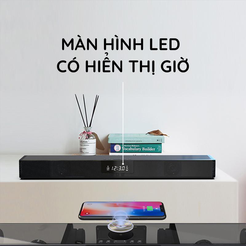 [SUPER BASS] Loa Nghe Nhạc Máy Vi Tính Tivi Loa Thanh Soundbar Bluetooth Công Suất 20w Âm Thanh Vòm 3D Siêu Trầm