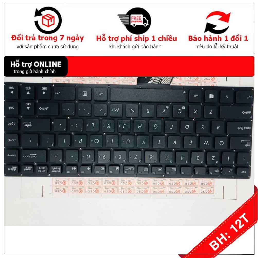 [BH12TH] Bàn Phím Laptop Asus X402 X402C X402CA S400CB S400C  F402C S400 S400CA - Hàng mói 100% . 12 Tháng