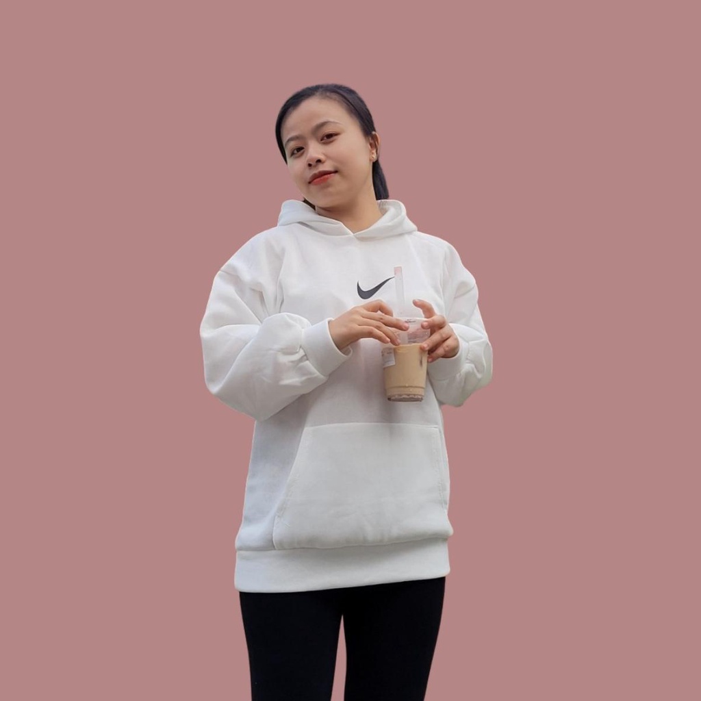 Áo Hoodie nỉ siêu đẹp với hai màu đen trắng | BigBuy360 - bigbuy360.vn