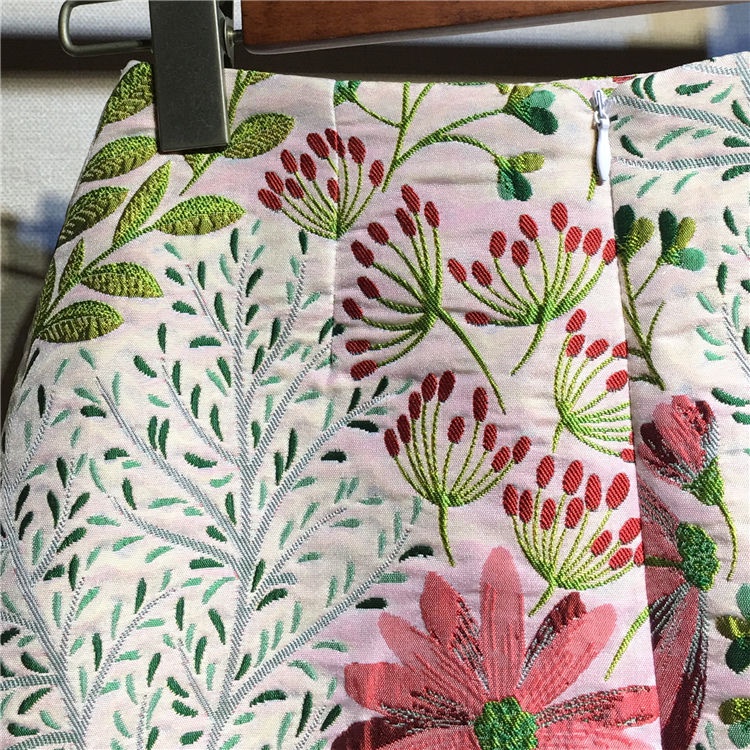 Chân Váy Hoa Lưng Cao Dáng Chữ A Thiết Kế Mới Thời Trang Mùa Thu Dành Cho Nữ