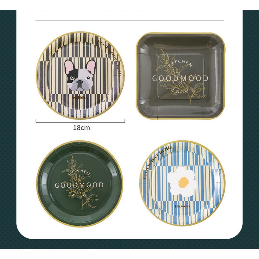 Đĩa Giấy Dùng Một Lần Chuyên Dụng Cho Nướng Bbq Ngoài Trời